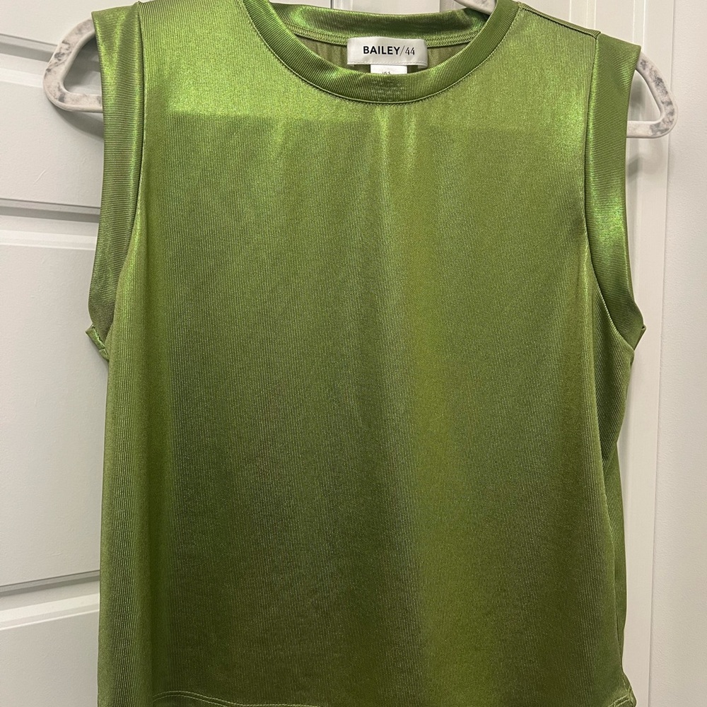 Bailey 44 Shimmering Green Tank Top